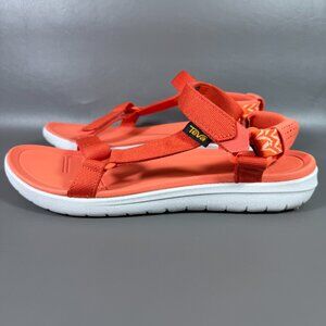 Teva Sandal Women's 11 Sanborn Universal Orange Adjustable Strappy Outdoor Water